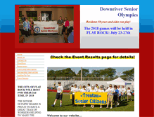 Tablet Screenshot of downriverseniorolympics.org